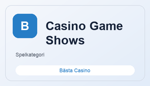 Casino Game Shows