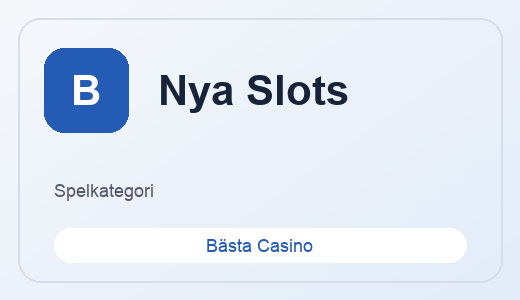 Nya Slots
