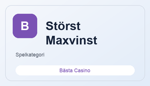 Slots Med Störst Maxvinst