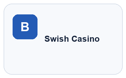 Spela med Swish. Ingen välkomstbonus och inga omsättningskrav. Logo